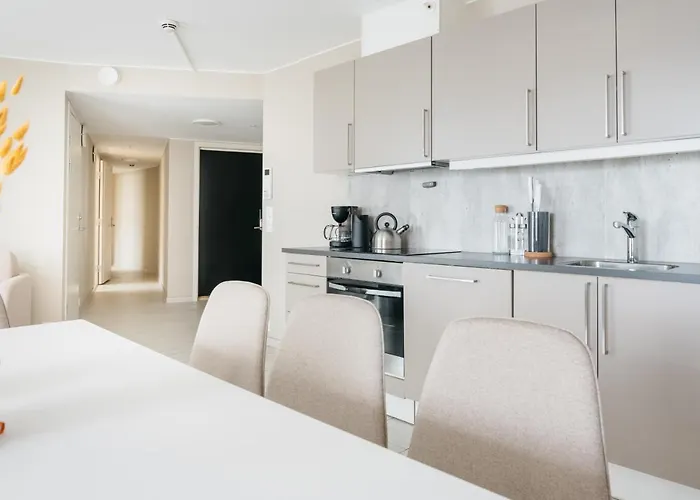 公寓 L Urban - Spacious With Private Terrace 卑爾根