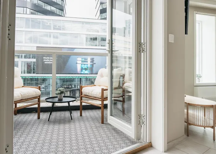 公寓 L Urban - Spacious With Private Terrace 卑爾根
